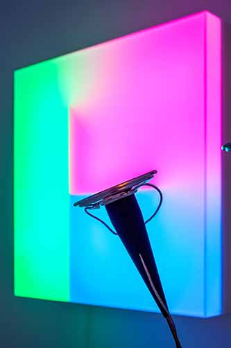 Brian Eno - Light Music. Installazione. Foto di Piero Cremonese